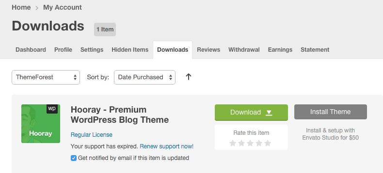 como descargar un theme de wordpress