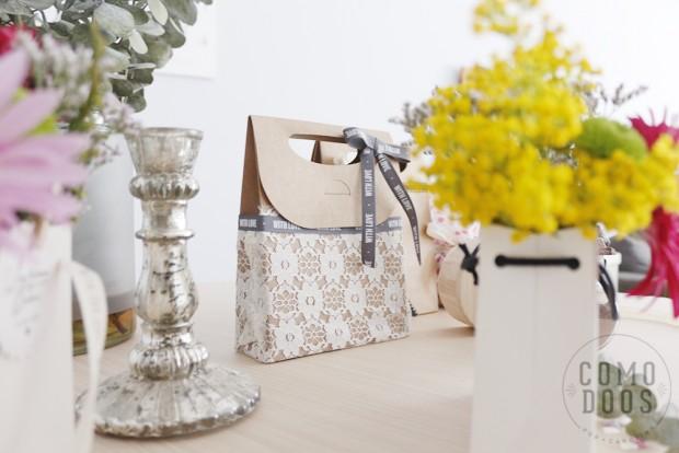 Bolsas craft para bodas