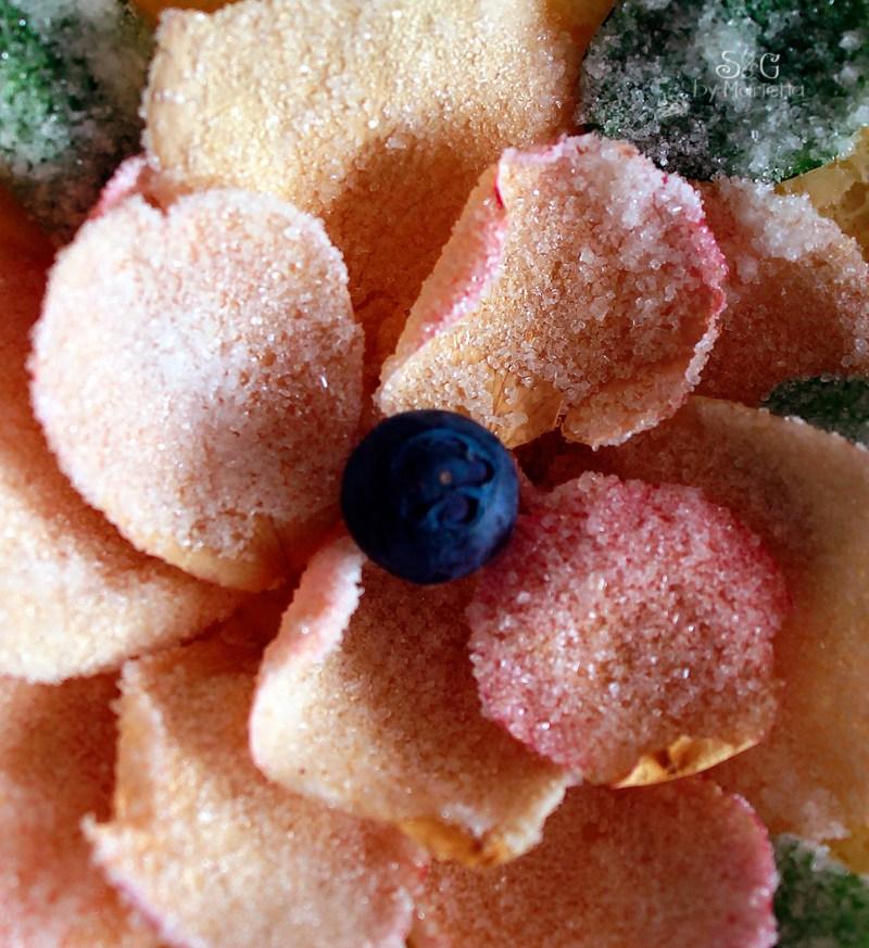 Tarta de queso, requesón, receta tarta queso, pétalos rosas cristalizadas, pastel de queso, recetas de Sweets and Gifts, arándanos, recetas vintage, Marietta, blogueras murcianas, Reto Cooking The Chef, Cooking the Chef, Recetas de Carmen Ruscalleda 