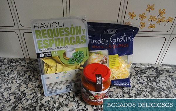 ingredientes lasaña de pasta frresca