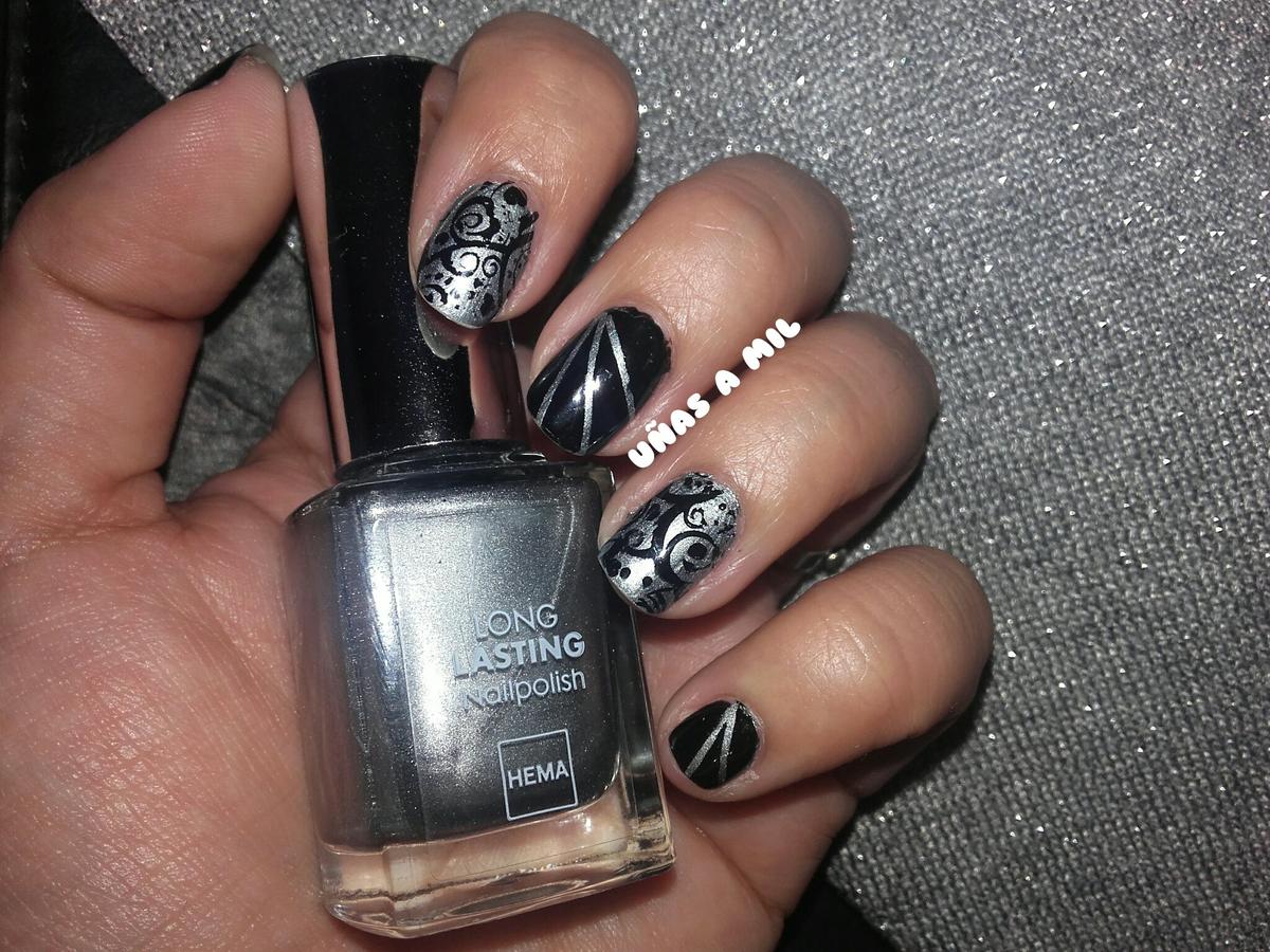diseño_uñas_nail_art_fiesta_evento_negro_plateado_estampacion_nail_tapes_esmalte_hema (2)