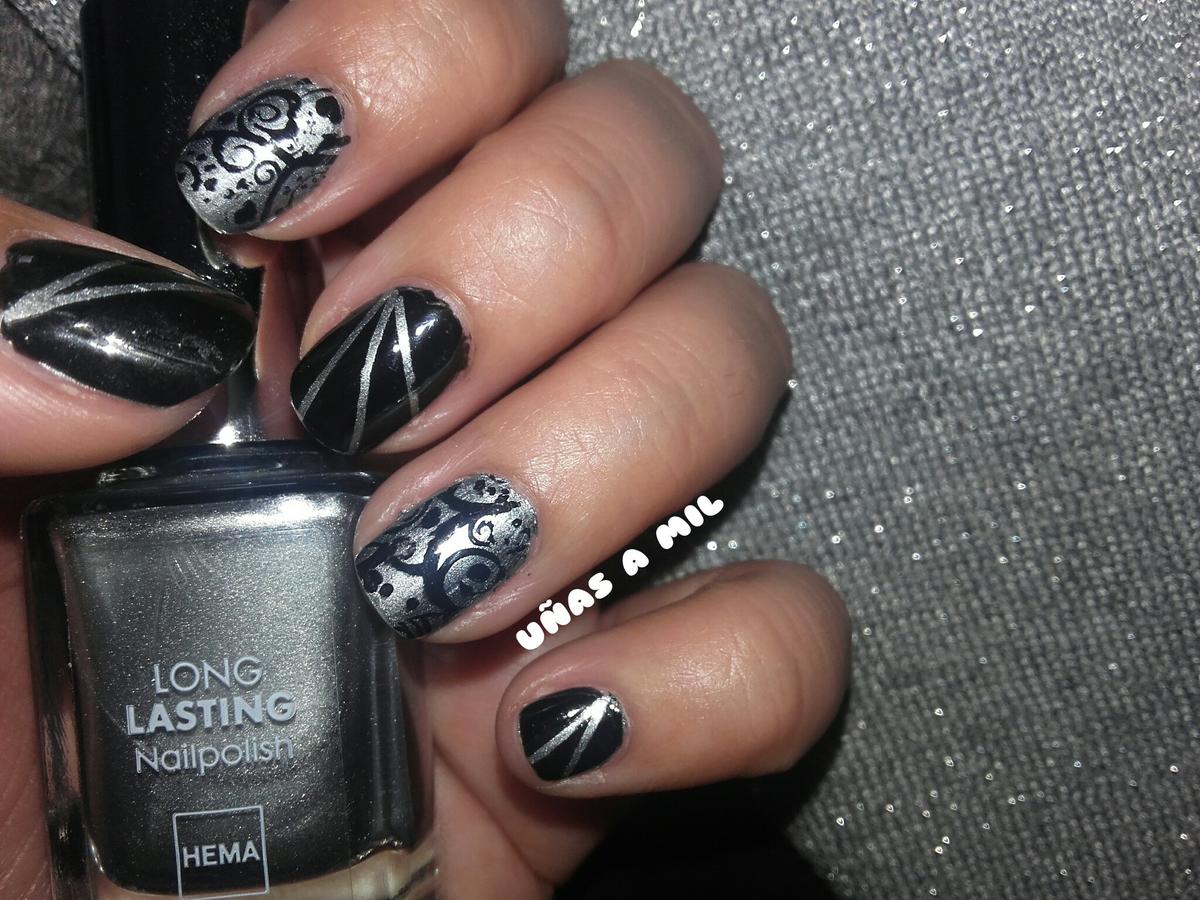 diseño_uñas_nail_art_fiesta_evento_negro_plateado_estampacion_nail_tapes_esmalte_hema (1)