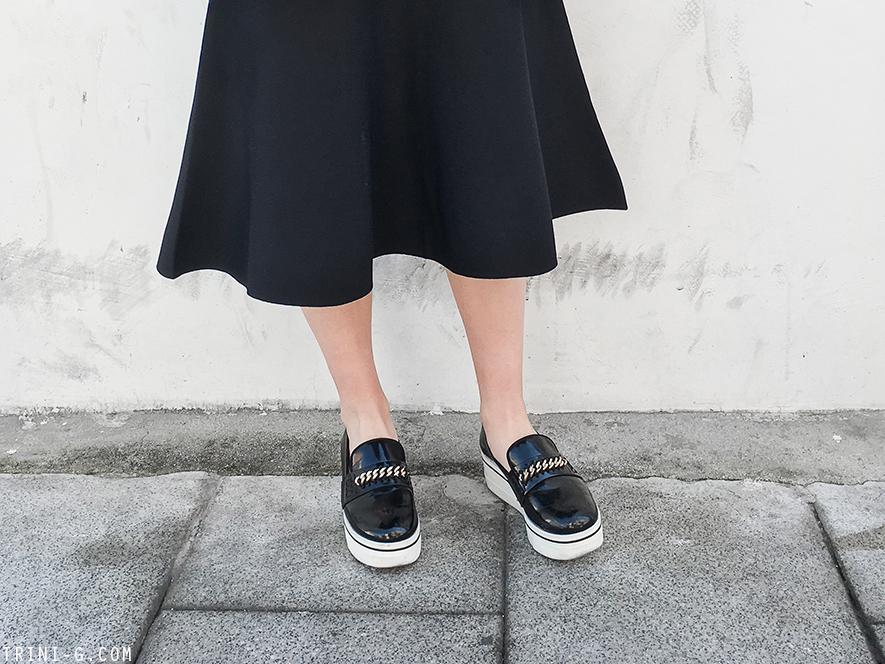 Trini |Balenciaga turtleneck Sandro skirt