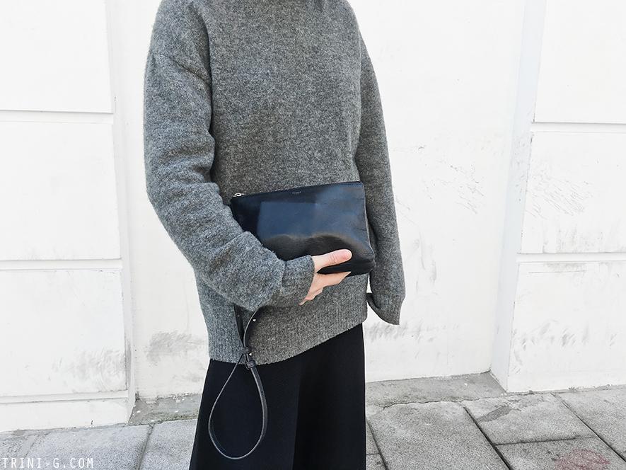 Trini |Balenciaga turtleneck Sandro skirt