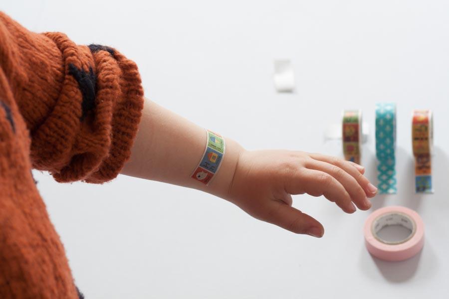Como se hace: tiritas con washi tape.