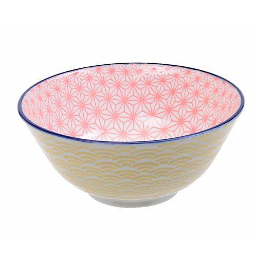 Bol De Cerámica Rosa Y Amarillo Tokyo Studio