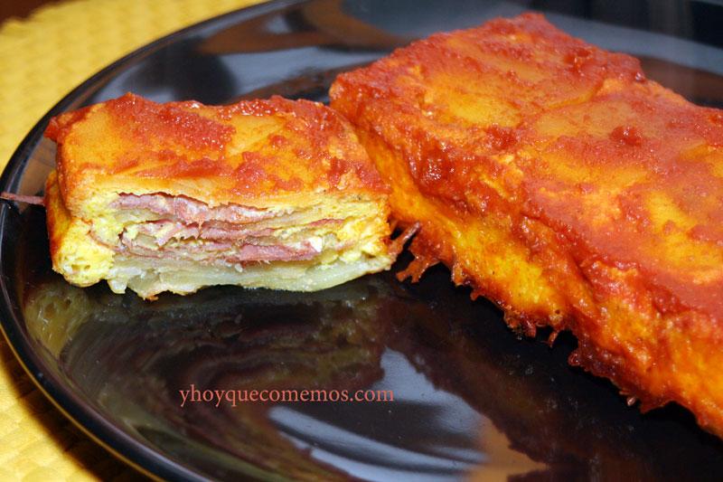Pastel-de-patatas-y-jamón