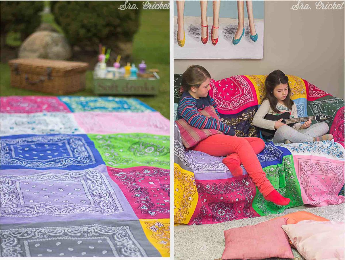 mantel con pañuelos