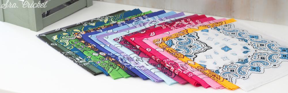 pañuelos para hacer un mantel