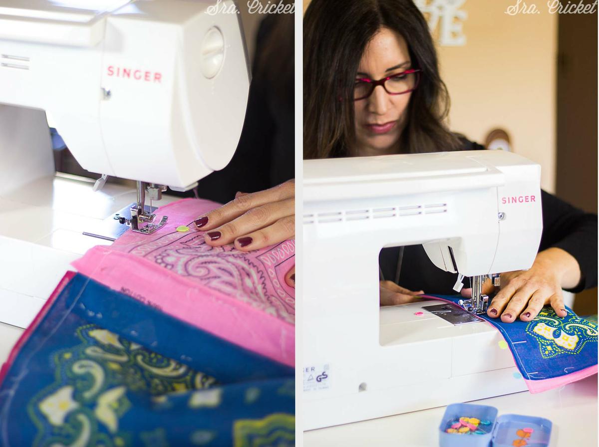 hacer un mantel de pañuelos