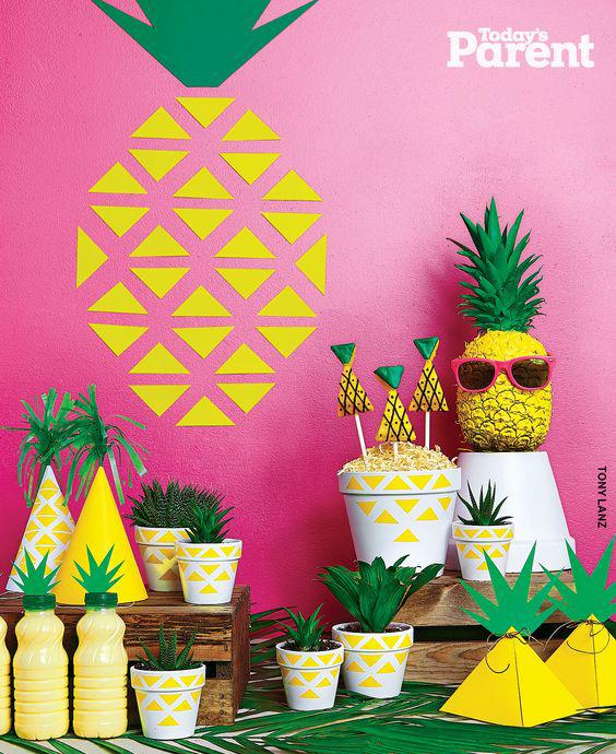 decoracion de fiestas- fiesta piña Todays parents