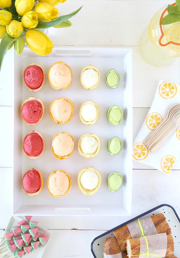 decoracion de fiestas - citrus baby shower