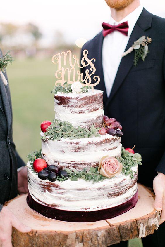 naked cake otoñal