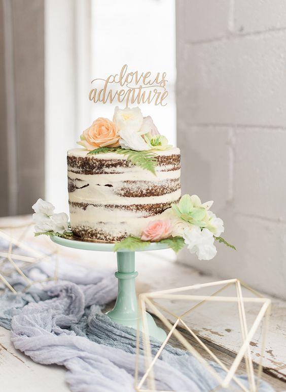 mini naked cake