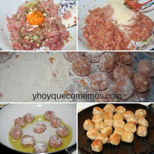 hacer-las-albóndigas
