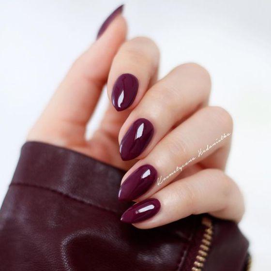 Uñas Color Vino Unas Uñas Con Un Estilo Y Color Diferente Belleza 