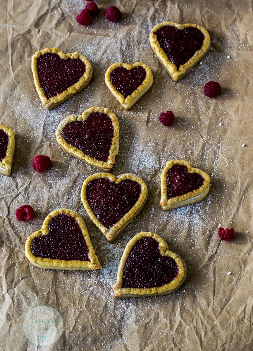 galletas corazón con mermelada 2