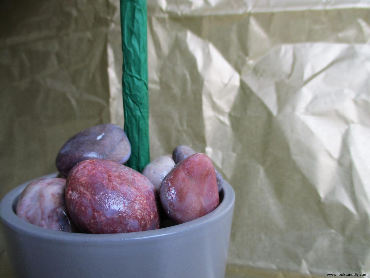 7 DIY topiario con flores de papel-min