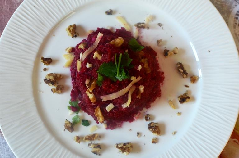 Timbal de Quinoa y Betarraga