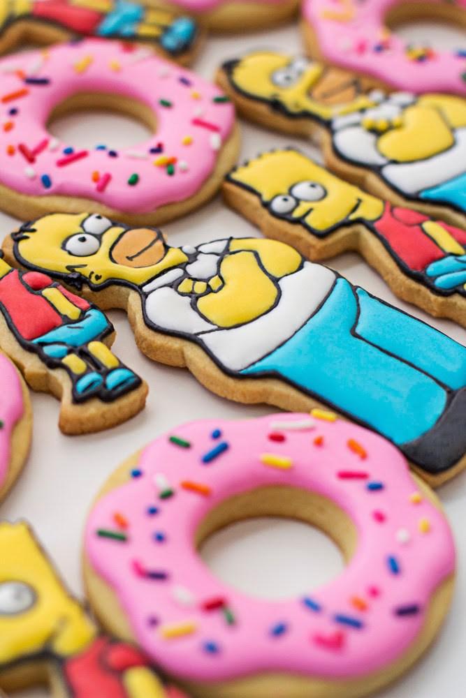 los simpson cookies con glasé