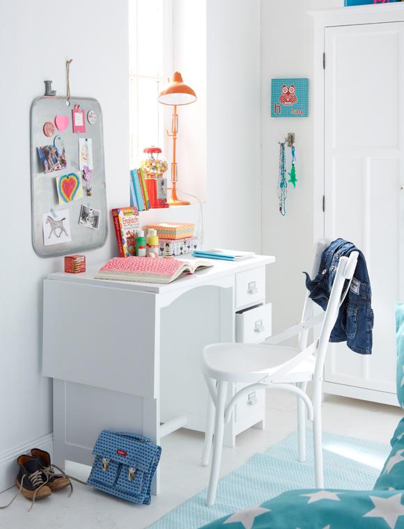 zona de estudio para ninos car mobel blanco
