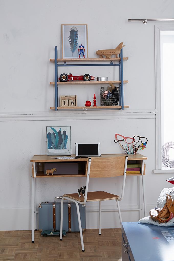 zona de estudio para ninos vertbaudet retro