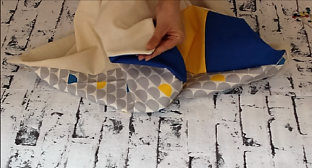 funda de cojín con tela y sin cremallera