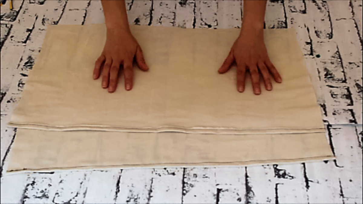 funda de cojín con tela y sin cremallera