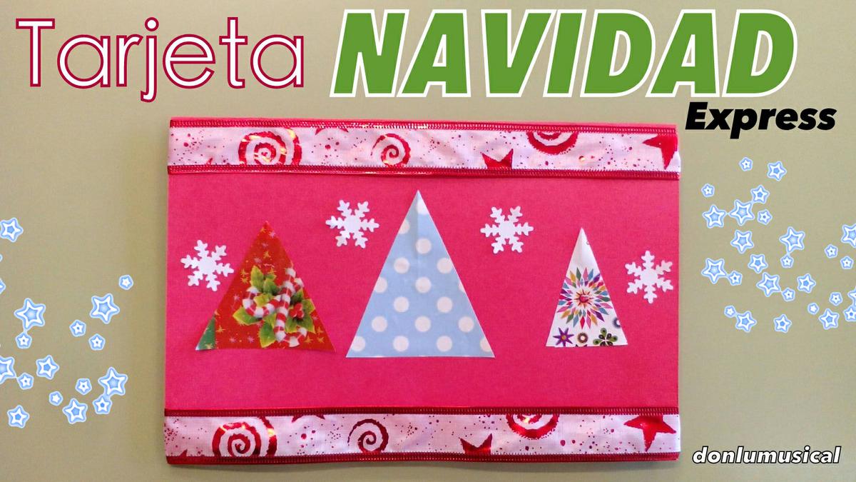 tarjeta navidad express donlumusical