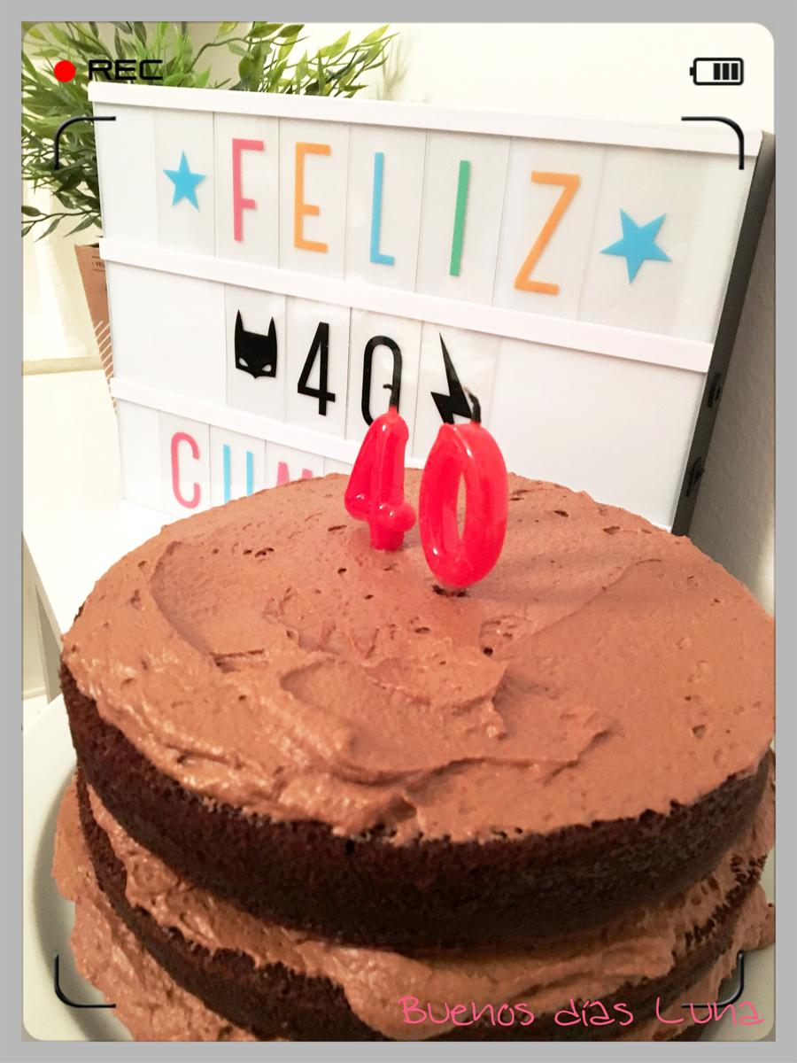 Tarta de chocolate buenos dias luna
