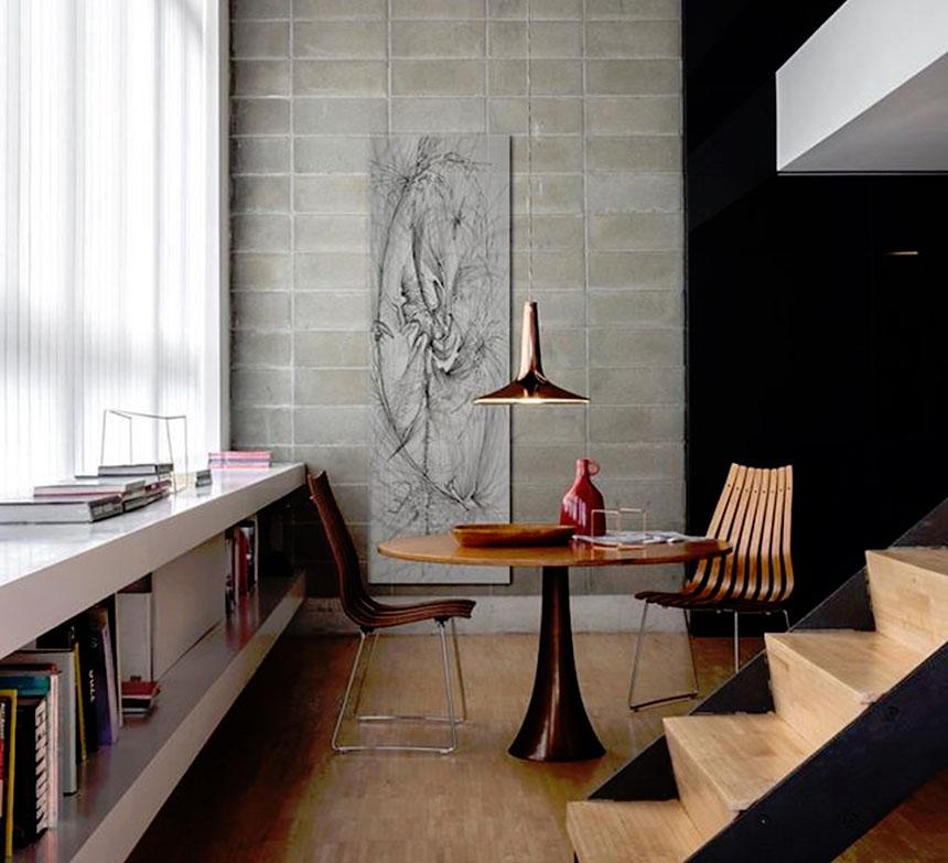 objetos de cobre lampara techo