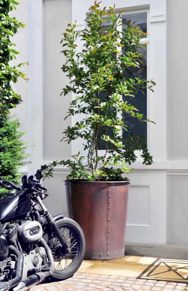 objetos de cobre macetero baja iec