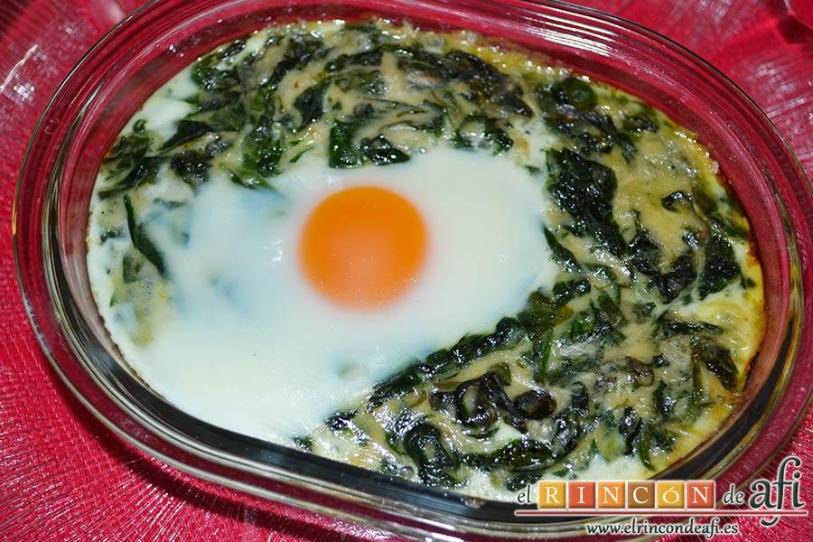 Huevos Florentina, sugerencia de presentación