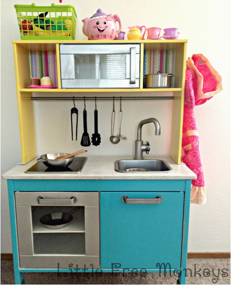 Play Kitchen Makeover - Katrins Feature at Sweet Inspiration Link Party