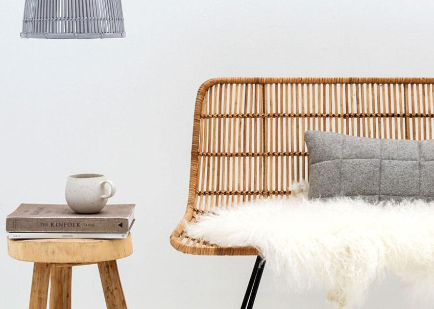 decorar con materiales naturales fibras bloom