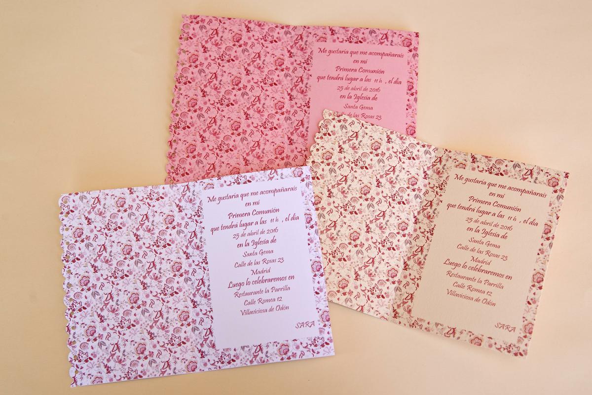 Kit imprimible para primera comunión - invitaciones
