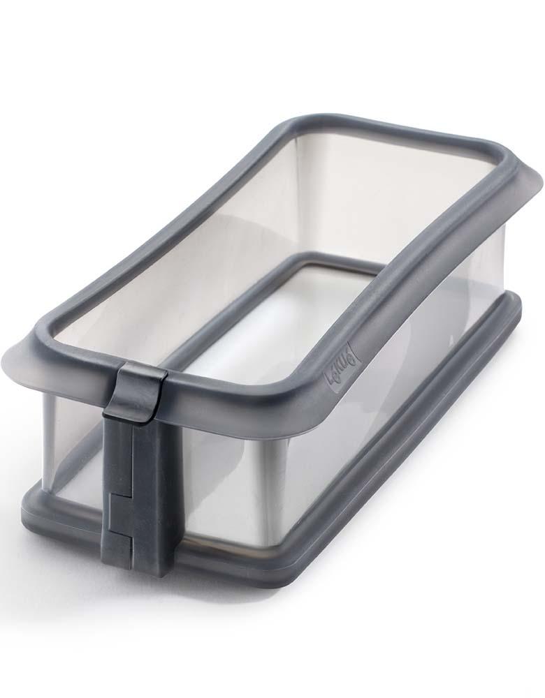 Molde Rectangular Con Base De Cerámica 24 Cm Negro Lékué