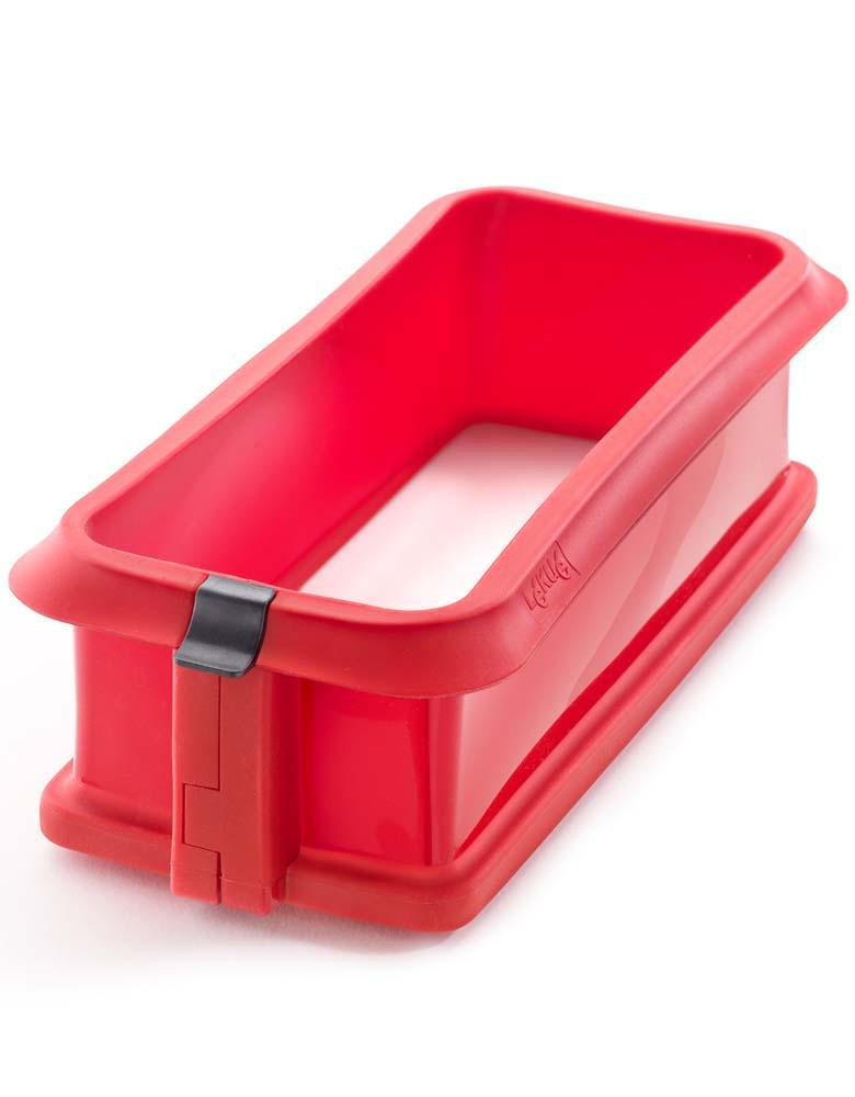 Molde Rectangular Con Base De Cerámica 24 Cm Rojo Lékué