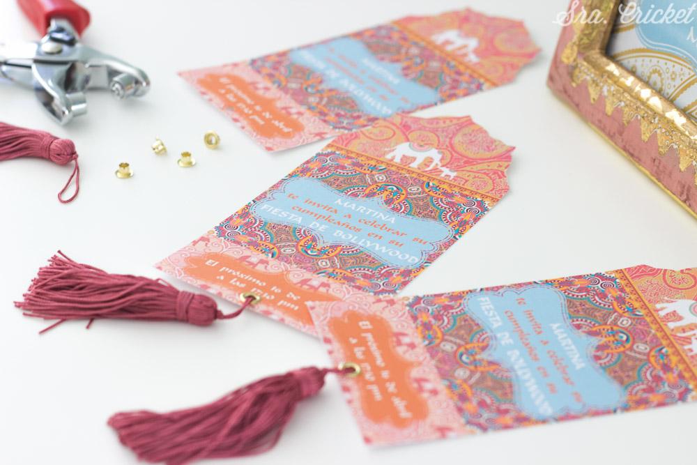 invitaciones fiesta bollywood