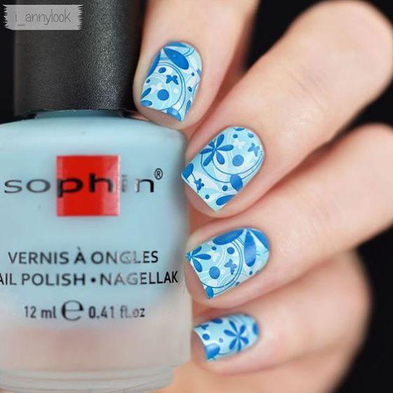 uñas acrilicas estampadas