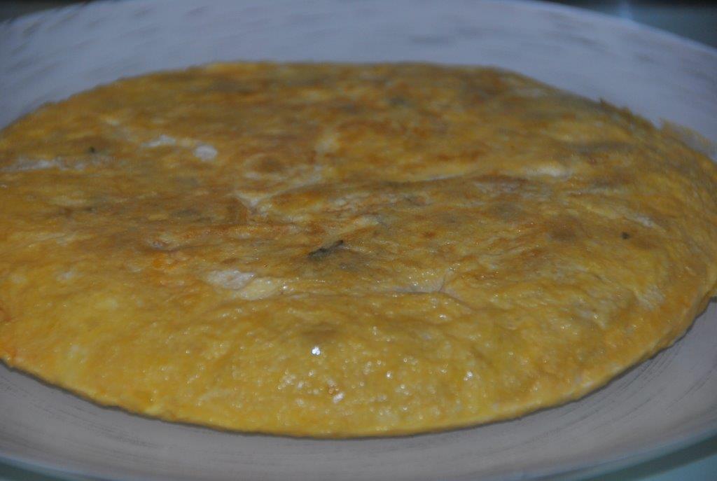 tortilla española con salvia