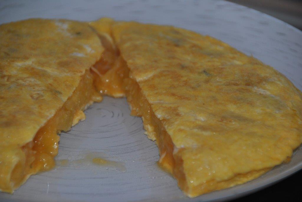 tortilla española con salvia