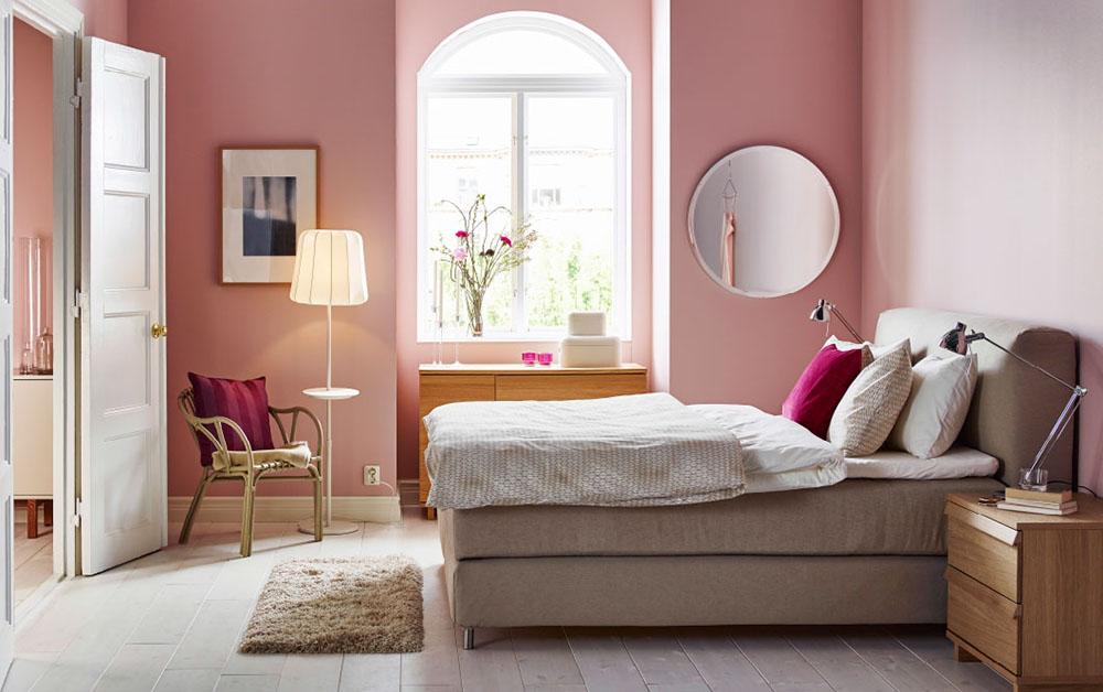 colores para decorar el dormitorio ikea rosa