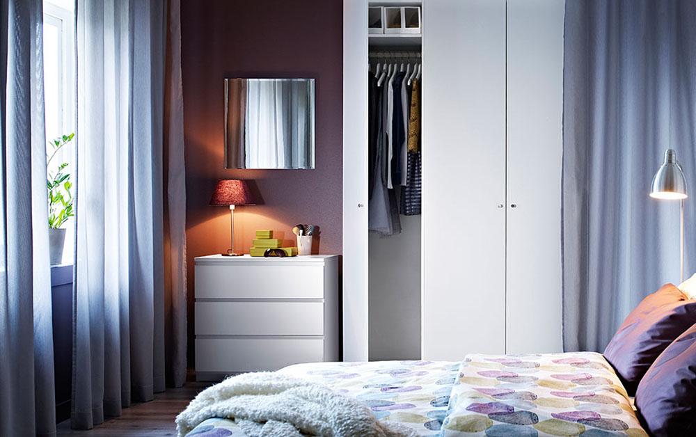 colores para decorar el dormitorio Ikea morado