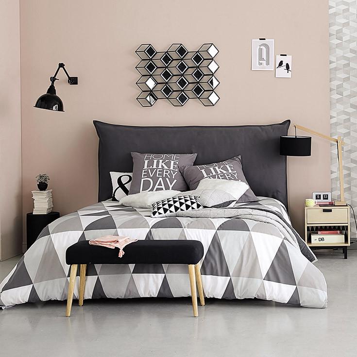 colores para decorar el dormitorio maison rosa gris