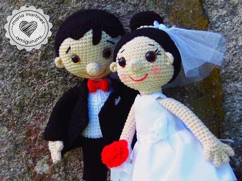 Novios Crochet (patron) Maria Martinez Amigurumi 