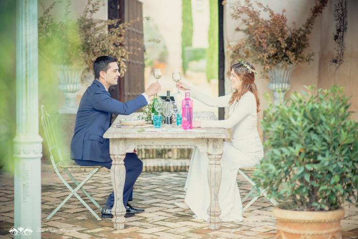 Boda de destino en Toscana comida