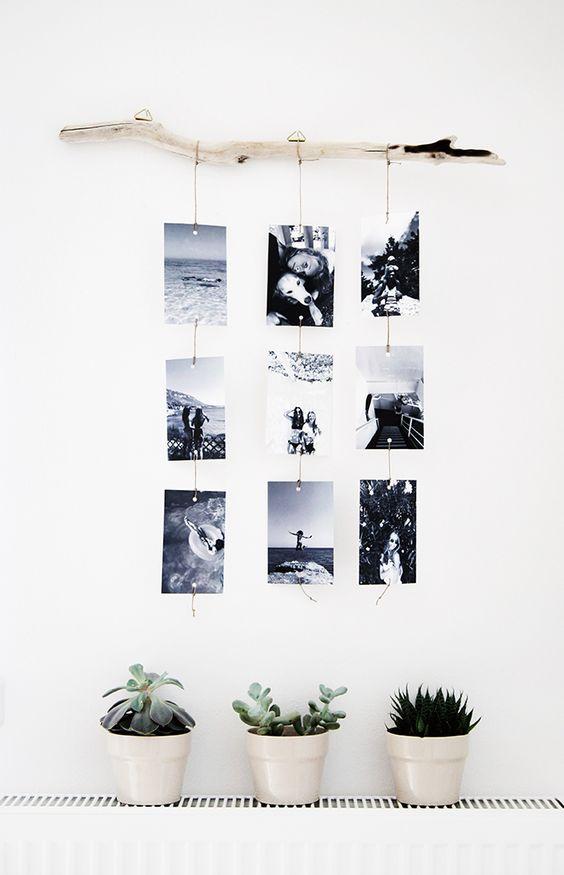 Ideas DIY para decorar las paredes con fotos