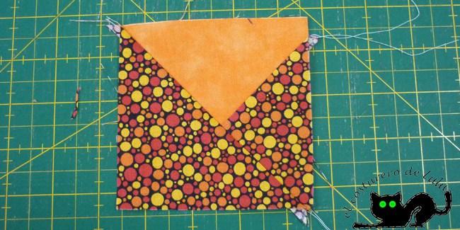 Ya tenemos las puntas de la estrella cosidas