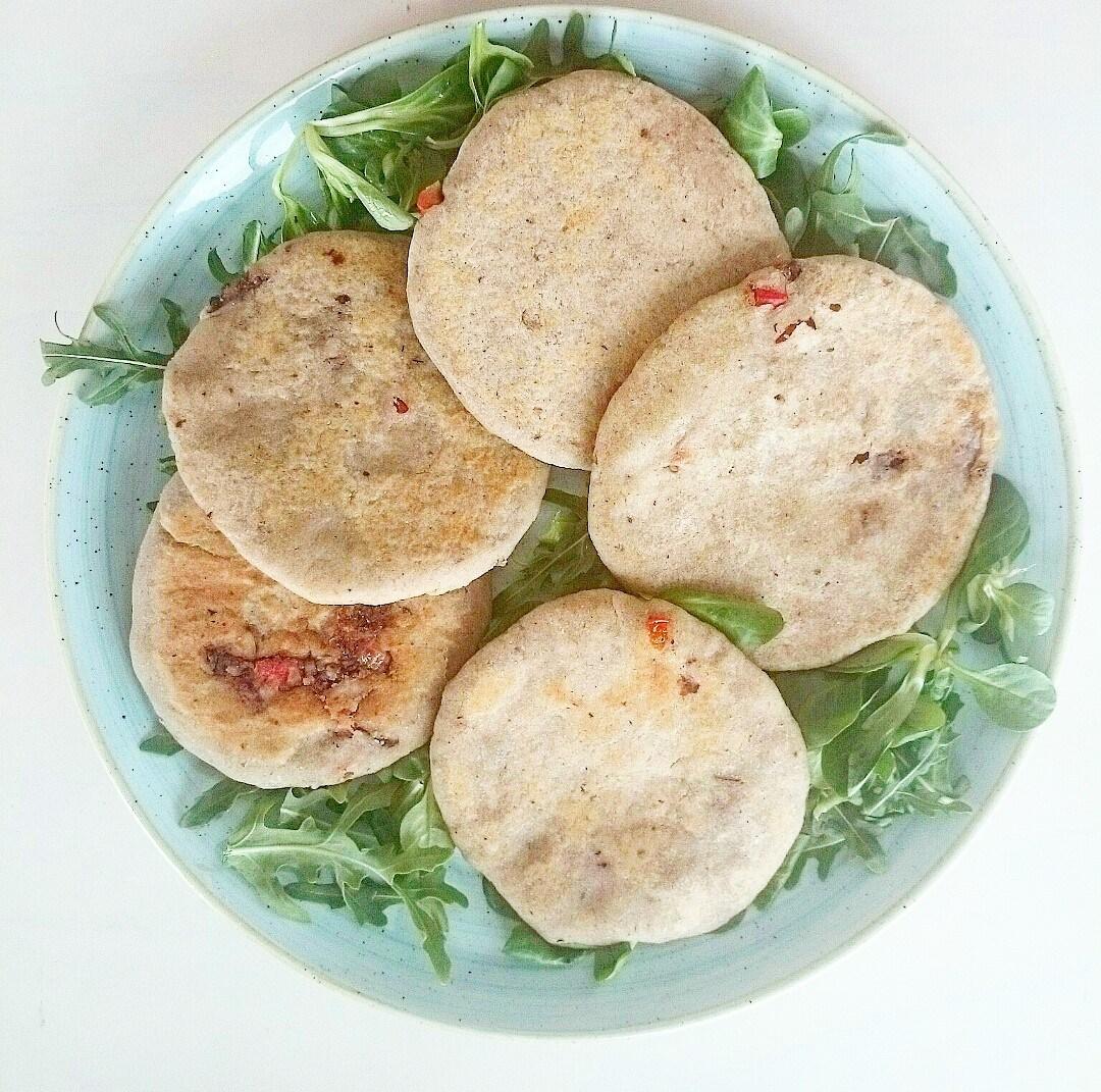 Las pupusas de La mesa de Garnacha